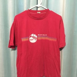 Retro Miami Beach tee.